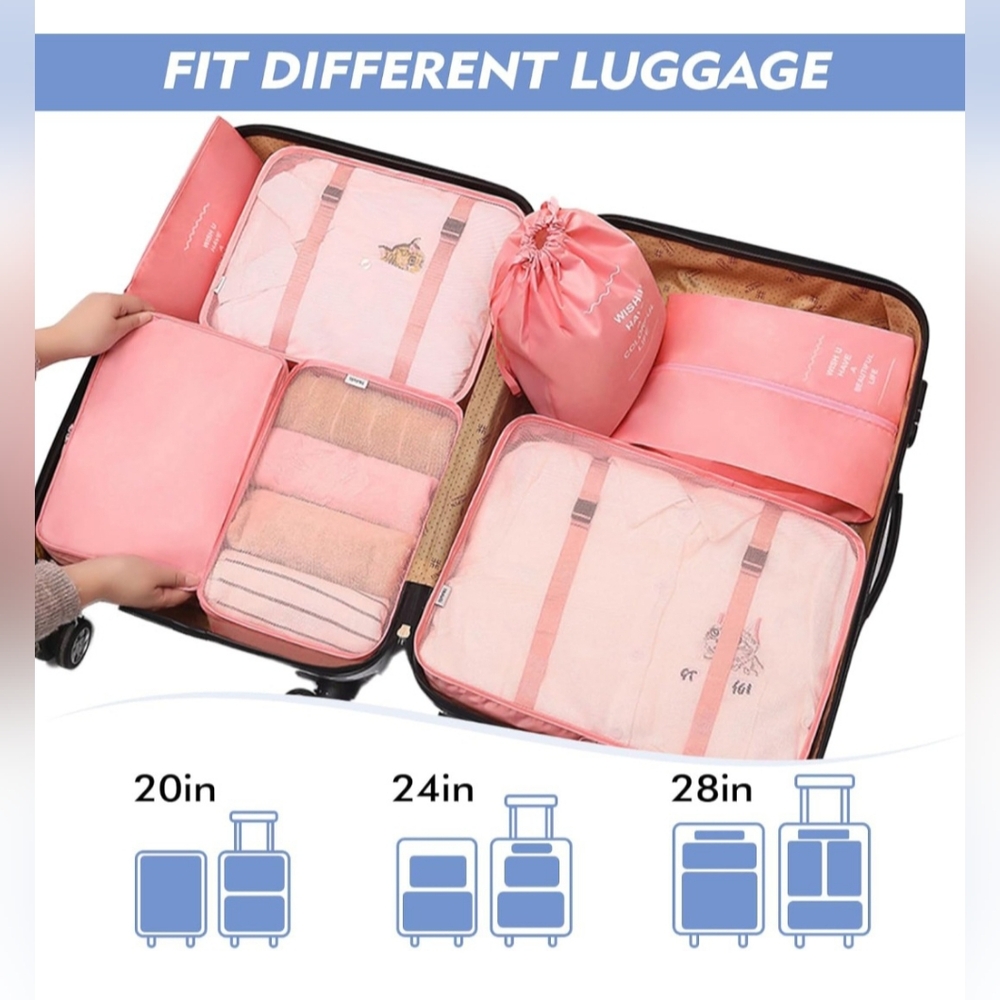 Travel Packing Cubes 7 Set - Picture 8 of 13